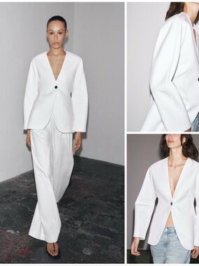 ZARA ~   ✨ Viral ZW Collection jacket, fitted silhouette
